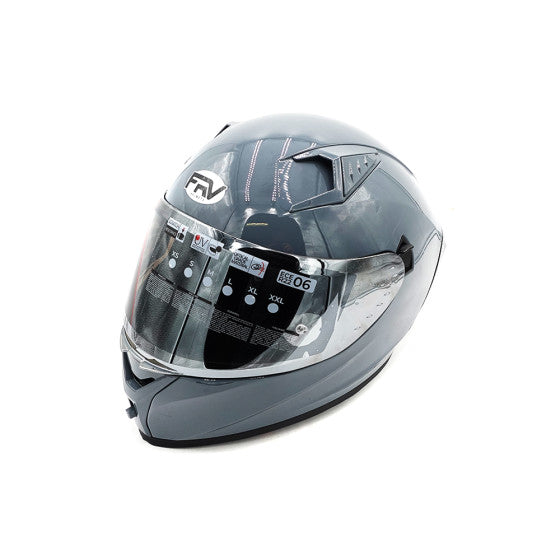 Casque intégral FRV gris (taille S à XL) Homologué
