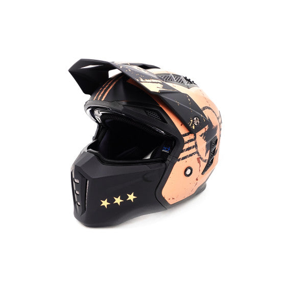 Casque street FRV hero gold (taille S à XL) Homologué