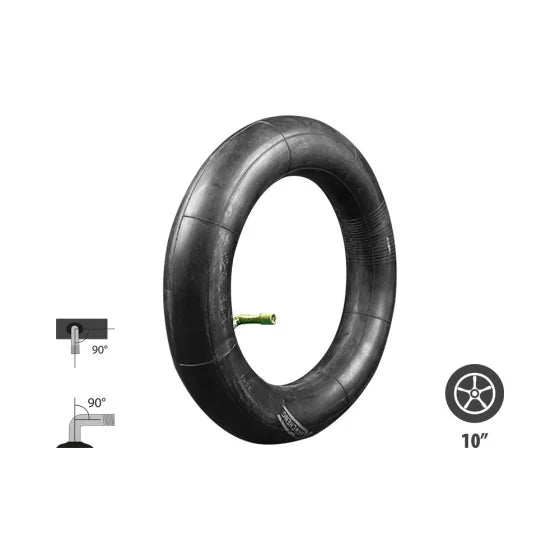 Chambre à air 10x2.50 valve 90x90 degrés pour plusieurs trottinette électrique
