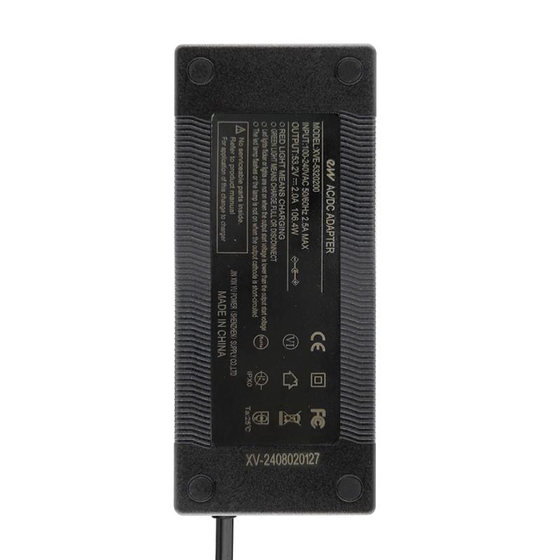 Chargeur premium 48V (sortie 54,6v) 2A DC 5,5mm connecteur