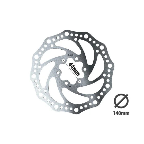 Disco de freno 140MM Distancia entre ejes 44mm 6 agujeros para urbanglide ecross, Kugoo Kirin M4 Pro, Kukirin G2 Max ect...