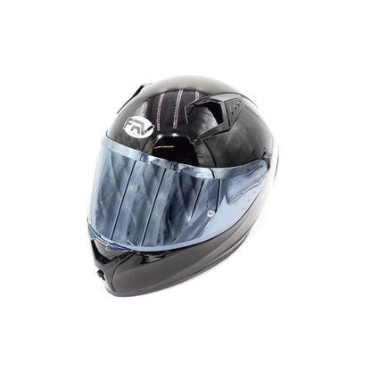 FRV black full face helmet (size S to XL) Approved