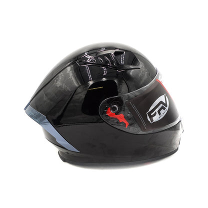 FRV black full face helmet (size S to XL) Approved