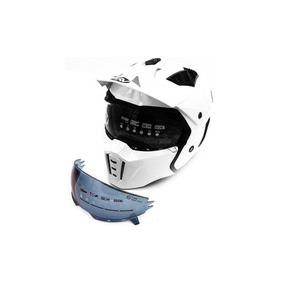 FRV white street helmet (size S to XL) Approved