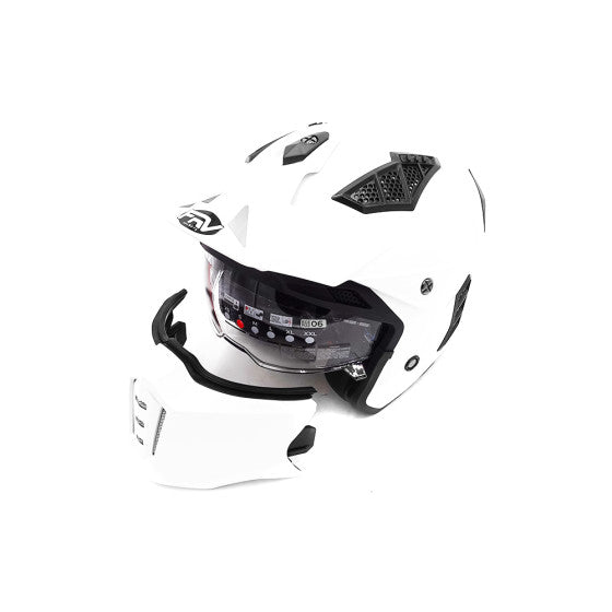 FRV white street helmet (size S to XL) Approved