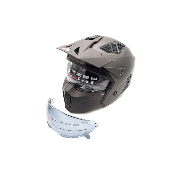 FRV street helmet matt bronze (size S to XL) Approved