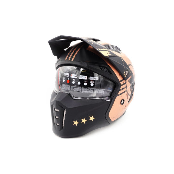 Casque street FRV hero gold (taille S à XL) Homologué