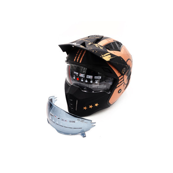 Casque street FRV hero gold (taille S à XL) Homologué