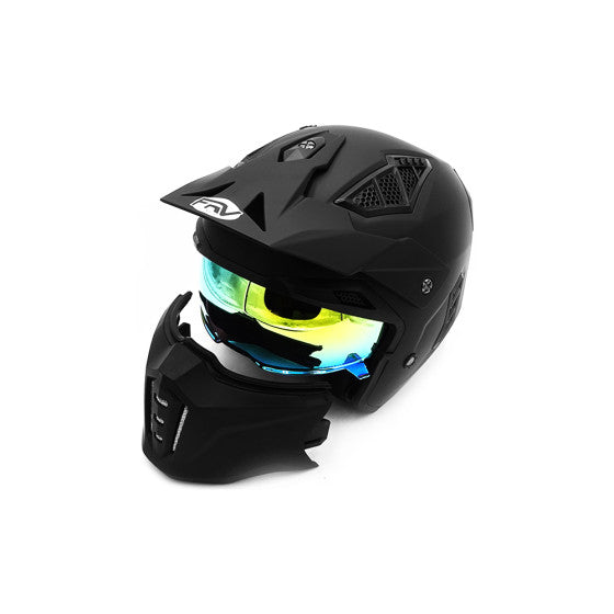 Street FRV Helmet Matte Black (size S to XL) Approved