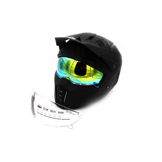 Street FRV Helmet Matte Black (size S to XL) Approved