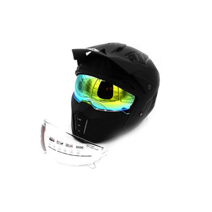 Street FRV Helmet Matte Black (size S to XL) Approved