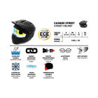 Street FRV Helmet Matte Black (size S to XL) Approved