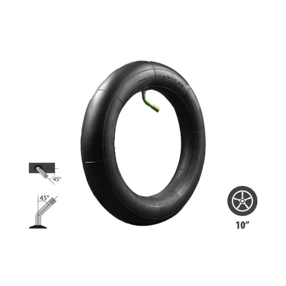 Chambre à air 10x2.50 valve (45°45°) ou 135° pour trottinette électrique