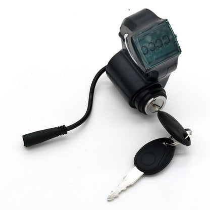 Llave de contacto con voltímetro - conector estanco