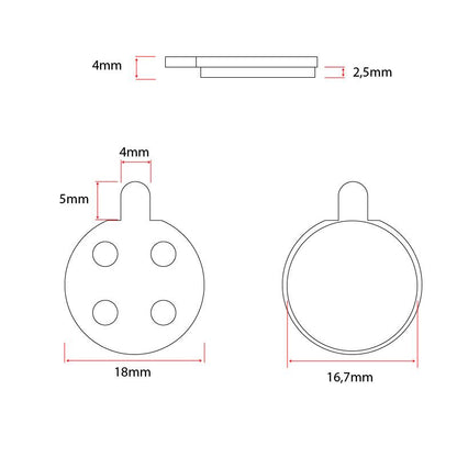CT003-S Sintered Brake Pad for Xiaomi