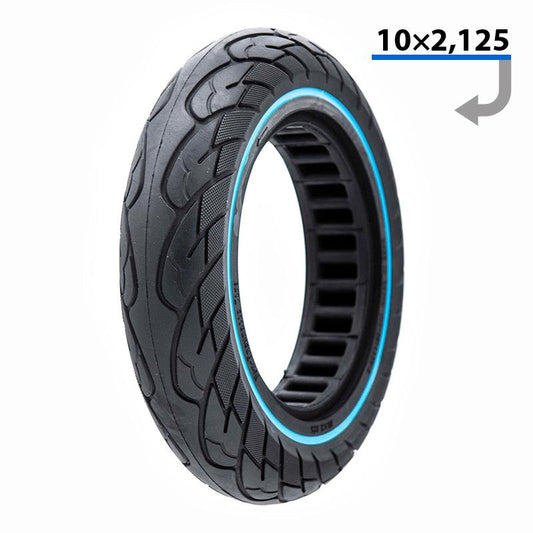 Ultralight solid tire 10x2.125-6.1 blue line [Nedong]