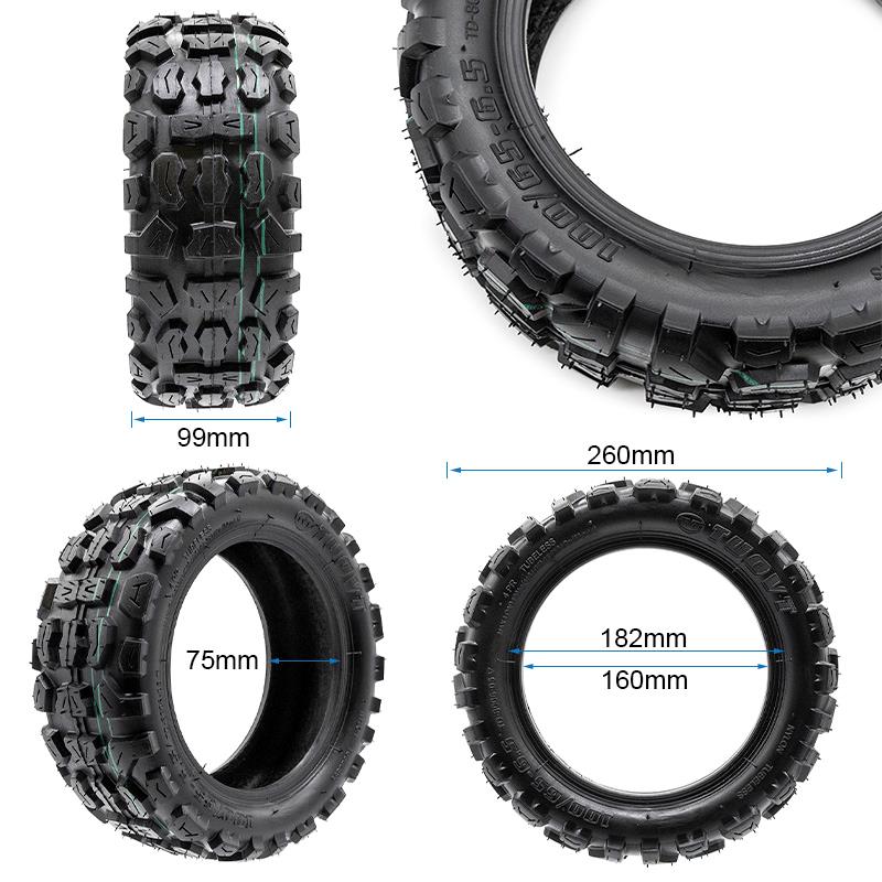 Tubeless cross tire 100/65-6.5
