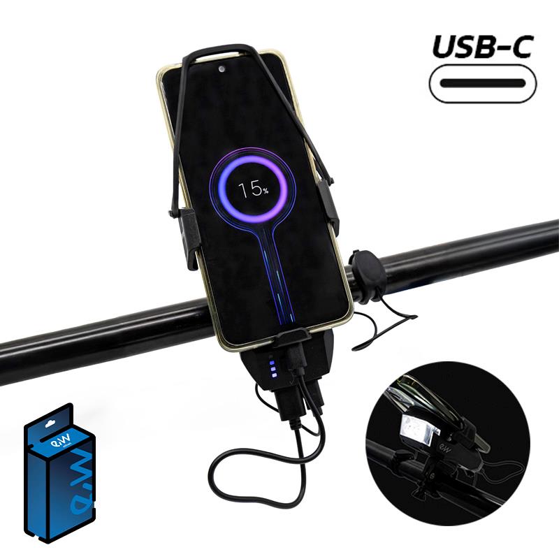 Support mobile avec powerbank et lumière 4000mah